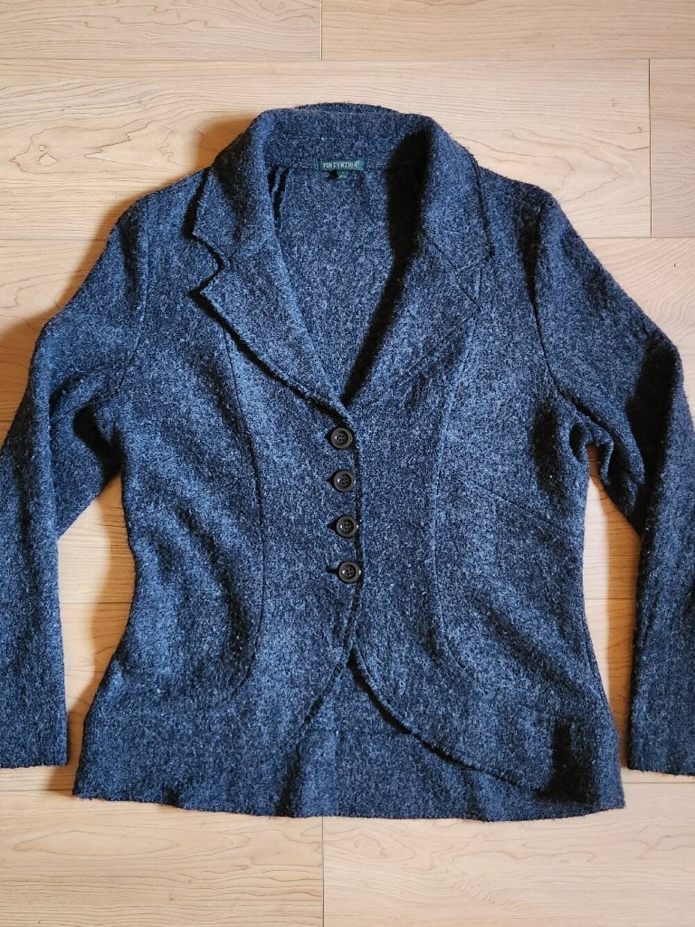 Retro Boiled Wool Business Jacket Large